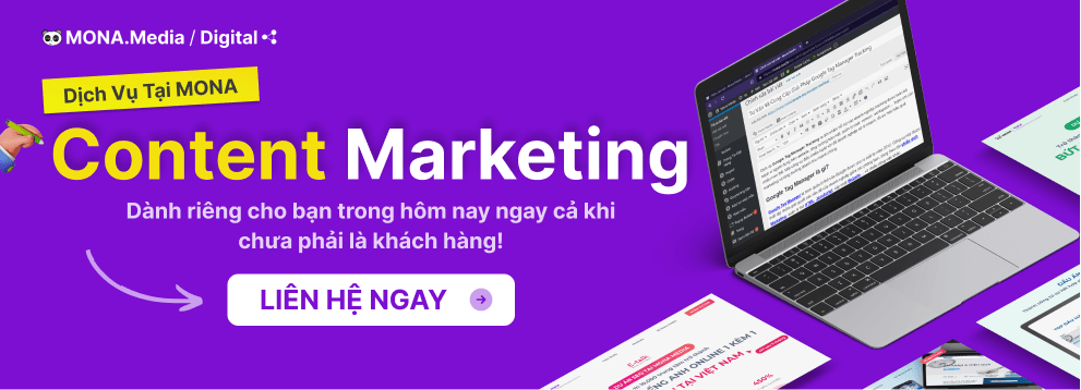 Dịch vụ content mkt tại Mona