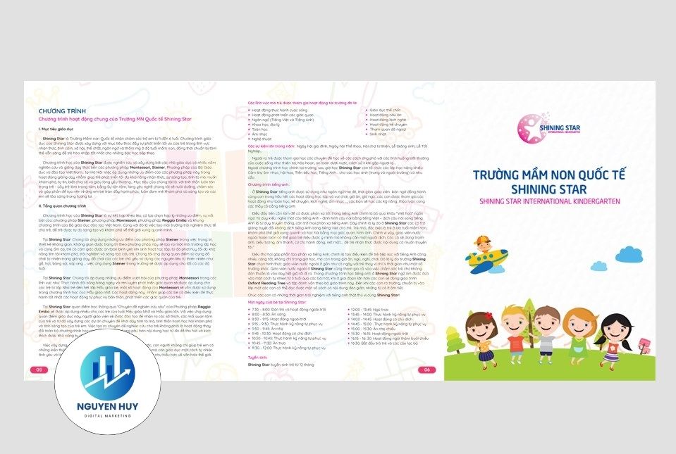 Thiết kế bộ nhận diện trường mầm non quốc tế shining-star