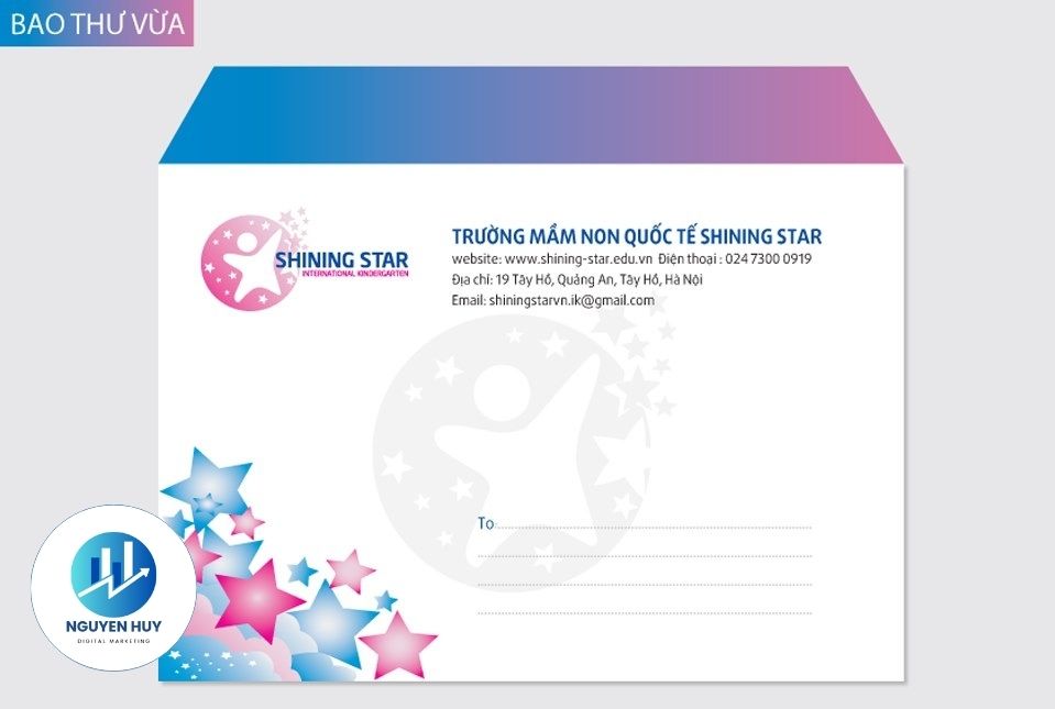 Thiết kế bộ nhận diện trường mầm non quốc tế shining-star