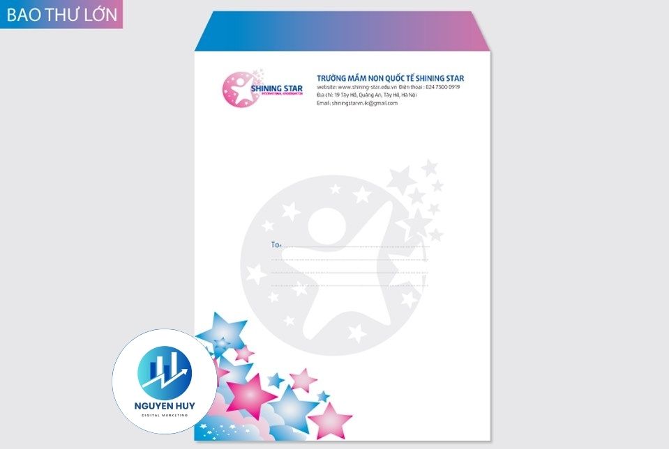 Thiết kế bộ nhận diện trường mầm non quốc tế shining-star